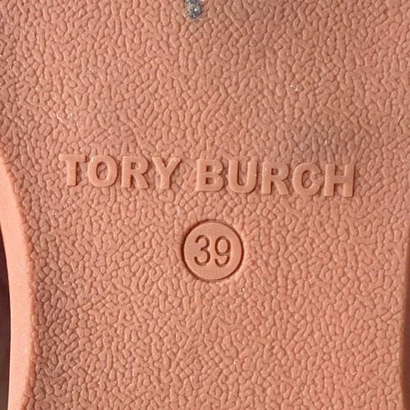 Tory Burch Tan Logo Slide Sandals - Picture 4 of 7